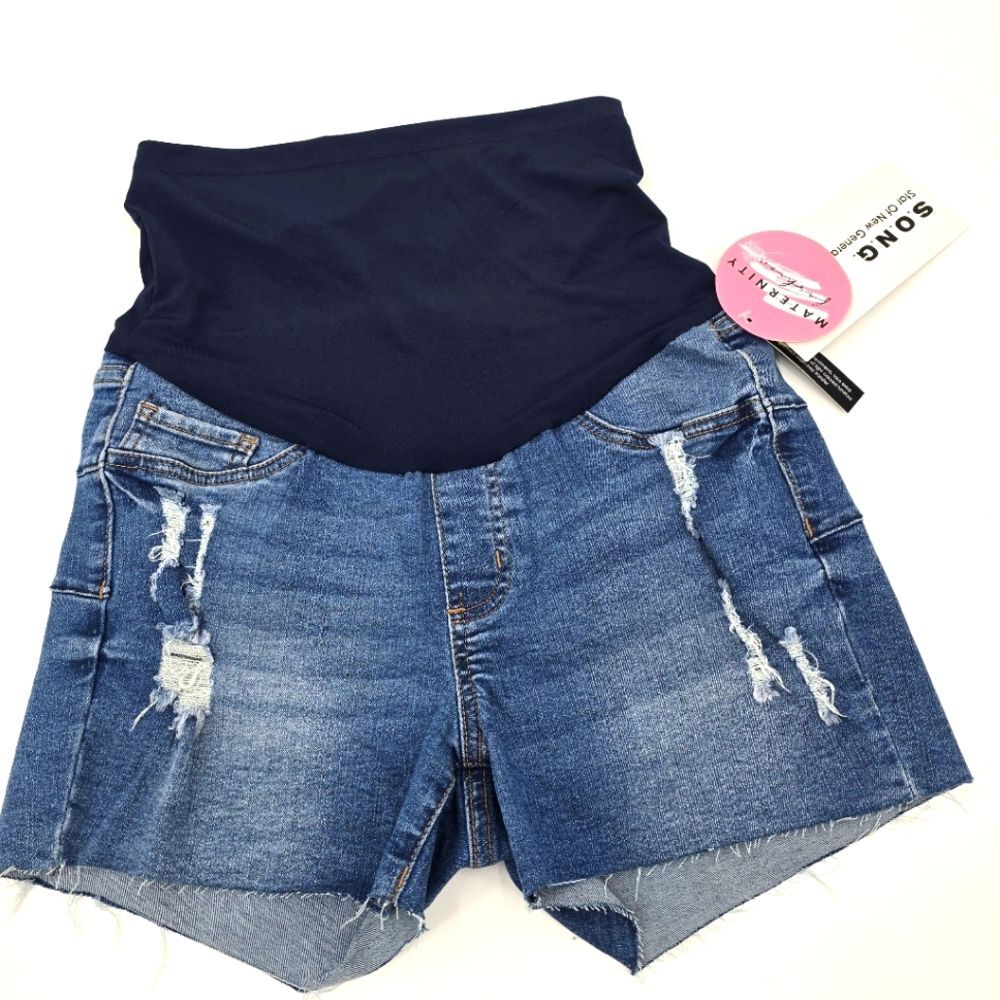 S.O.N.G Maternity Jean Shorts NWT